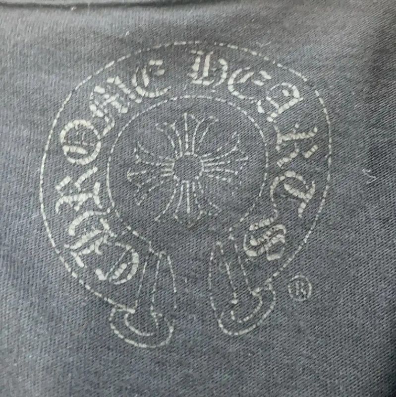 Chrome Hearts Chrome Hearts Gray Cotton V-Neck T-Shirt 0089 Size L / US 10 / IT 46 - 4 Thumbnail