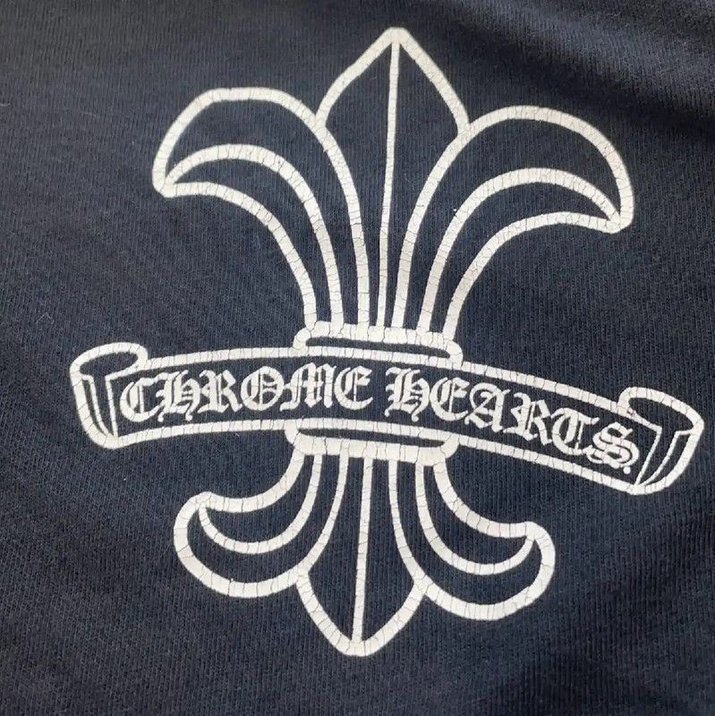 Chrome Hearts Chrome Hearts Gray Cotton V-Neck T-Shirt 0089 Size L / US 10 / IT 46 - 3 Thumbnail
