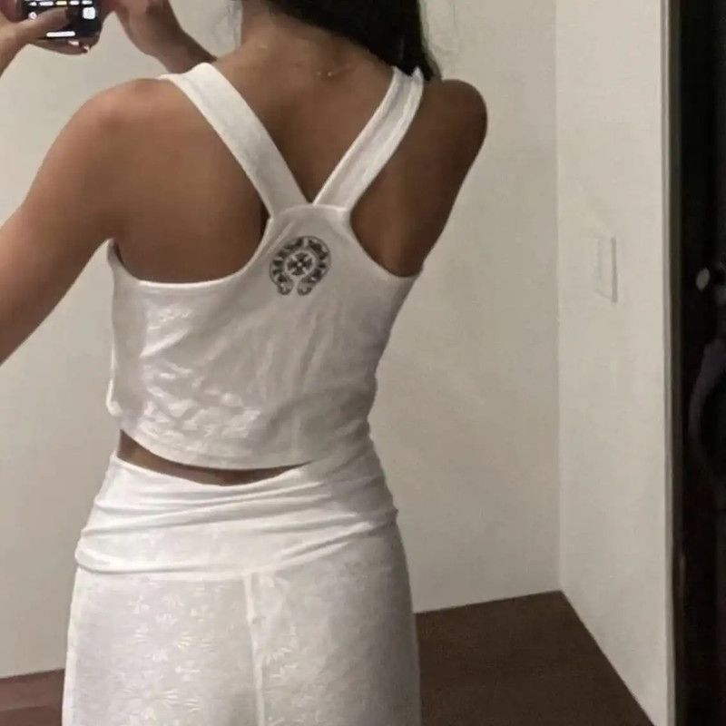 Chrome Hearts Chrome Hearts Women's Spring White Crop Top 0089 Size M / US 6-8 / IT 42-44 - 5 Thumbnail