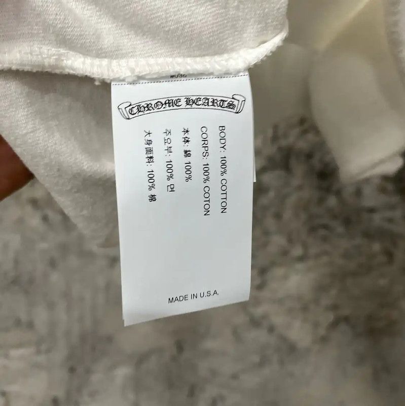 Chrome Hearts Chrome Hearts Summer White Cotton Crop Top 0089 Size S / US 4 / IT 40 - 7 Thumbnail