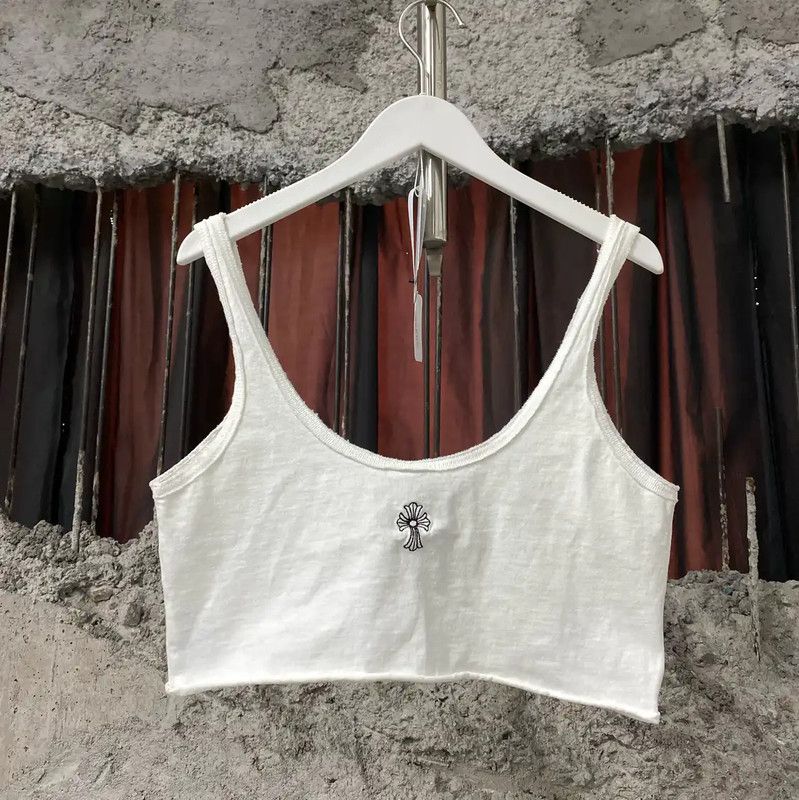 Chrome Hearts Chrome Hearts Summer White Cotton Crop Top 0089 Size S / US 4 / IT 40 - 2 Thumbnail