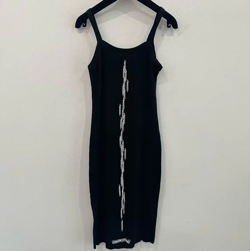 Chrome Hearts Chrome Hearts Black Cotton Dress for Women 0089 Size S / US 4 / IT 40 - 2 Thumbnail