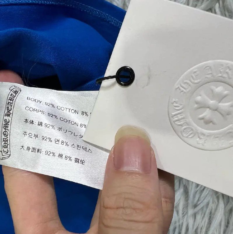 Chrome Hearts Chrome Hearts Blue Cotton Women's Sweatshirt 0089 Size S / US 4 / IT 40 - 4 Thumbnail