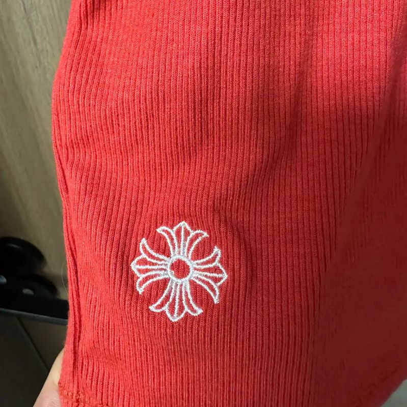 Chrome Hearts Chrome Hearts Short-Sleeve Red Cotton T-Shirt 0089 Size S / US 4 / IT 40 - 4 Thumbnail
