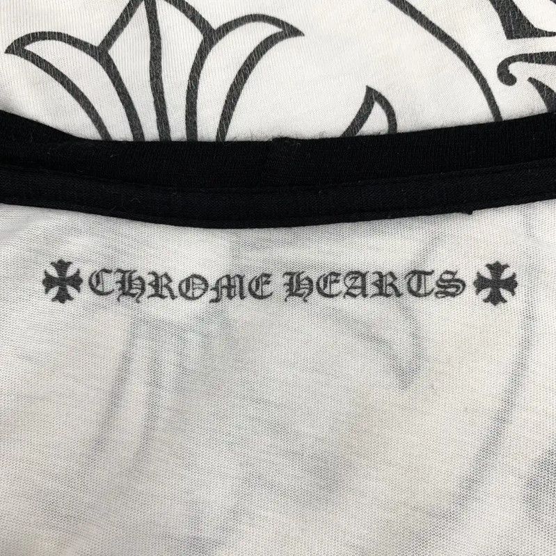 Chrome Hearts Chrome Hearts Black and White Cotton T-Shirt 0089 Size L / US 10 / IT 46 - 5 Thumbnail