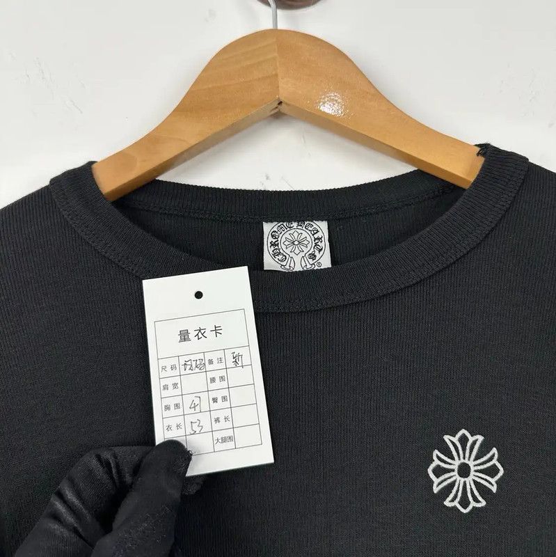 Chrome Hearts Chrome Hearts Black Cotton Women's T-Shirt 0089 Size ONE SIZE - 3 Thumbnail