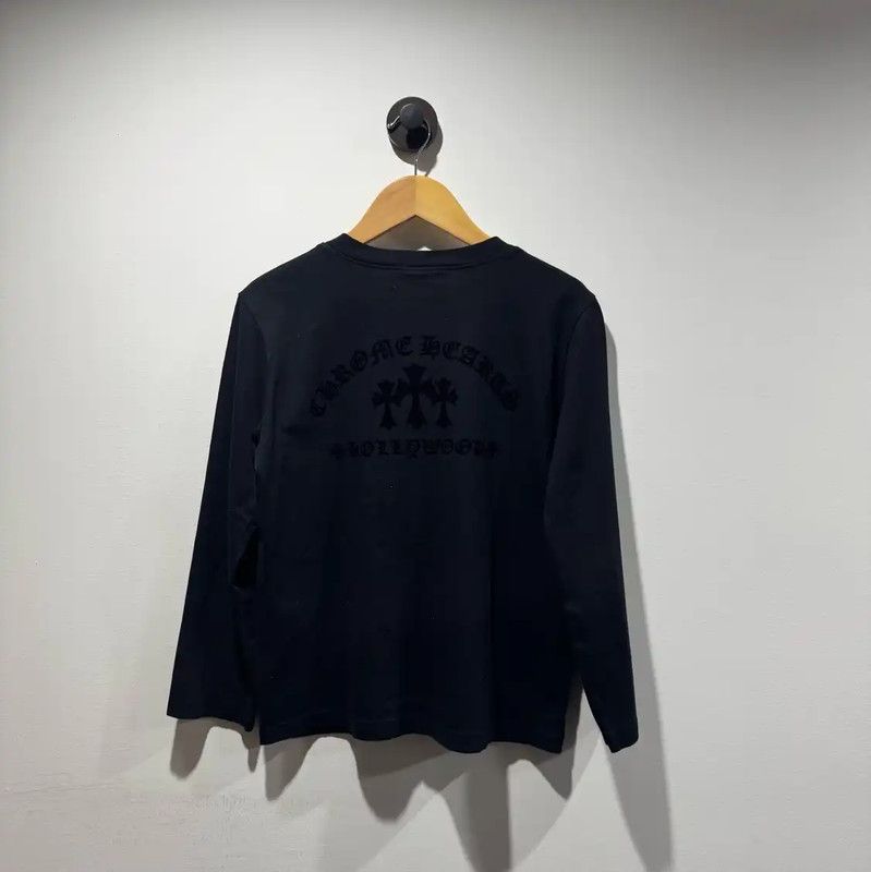 Chrome Hearts Chrome Hearts Women's Black Long Sleeve T-Shirt 0089 Size XS / US 0-2 / IT 36-38 - 2 Thumbnail