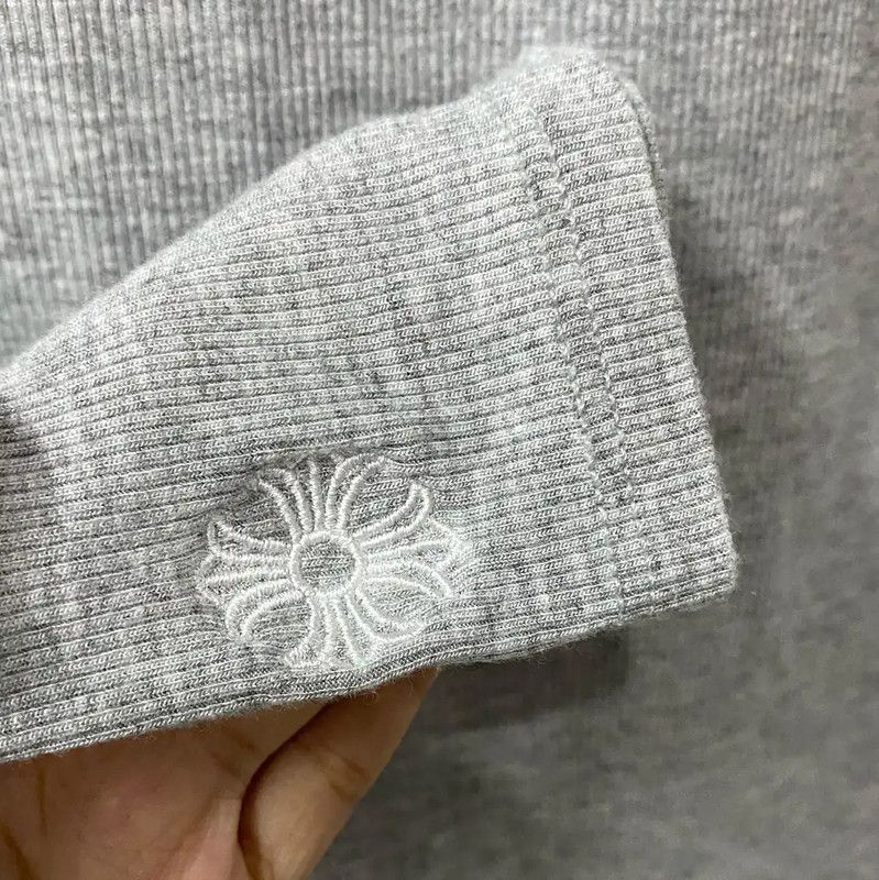 Chrome Hearts Chrome Hearts Gray Long Sleeve Cropped T-shirt 0089 Size M / US 6-8 / IT 42-44 - 6 Thumbnail