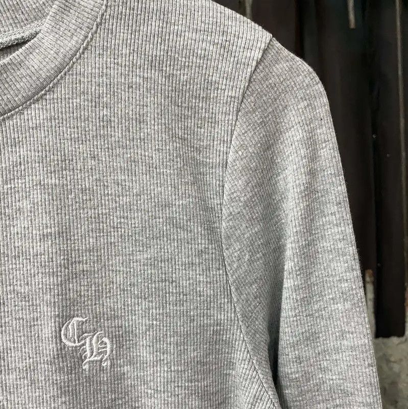 Chrome Hearts Chrome Hearts Gray Long Sleeve Cropped T-shirt 0089 Size M / US 6-8 / IT 42-44 - 5 Thumbnail
