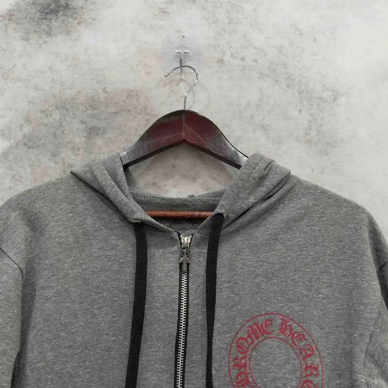 Chrome Hearts Chrome Hearts Women's Gray Long Sleeve Hoodie 0089 Size L / US 10 / IT 46 - 3 Thumbnail