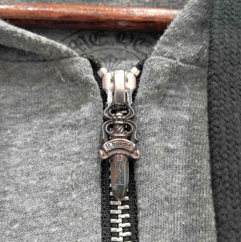 Chrome Hearts Chrome Hearts Women's Gray Long Sleeve Hoodie 0089 Size L / US 10 / IT 46 - 8 Thumbnail
