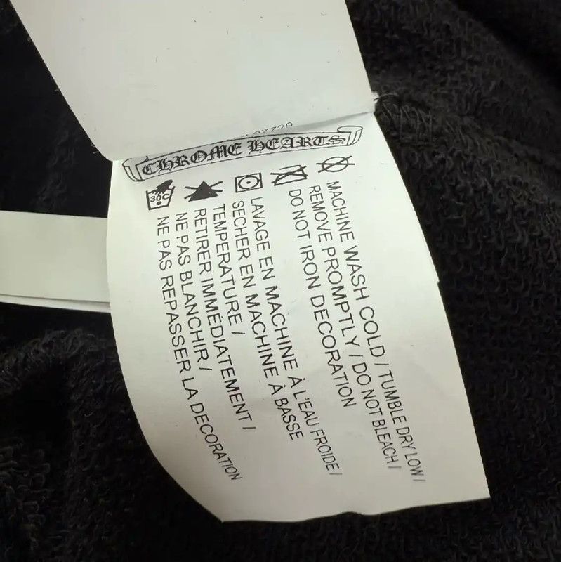 Chrome Hearts Chrome Hearts Black Cotton Logo Winter Pants 0089 Size 23" - 6 Thumbnail