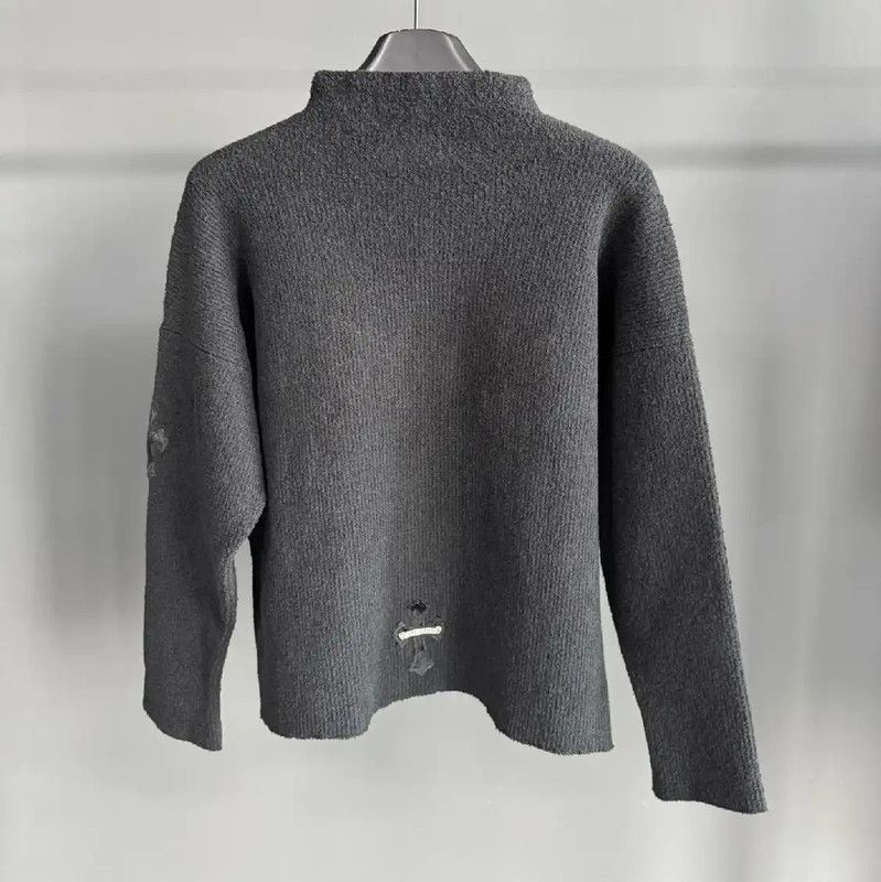 Chrome Hearts Chrome Hearts Black Cotton Logo Sweater 0089 Size XS / US 0-2 / IT 36-38 - 2 Thumbnail
