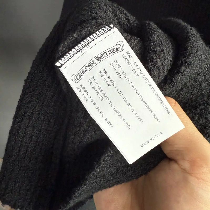 Chrome Hearts Chrome Hearts Black Cotton Logo Sweater 0089 Size XS / US 0-2 / IT 36-38 - 5 Thumbnail