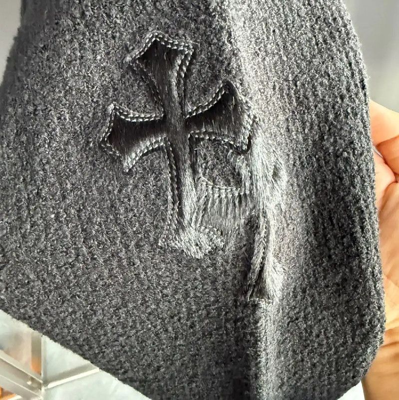 Chrome Hearts Chrome Hearts Black Cotton Logo Sweater 0089 Size XS / US 0-2 / IT 36-38 - 4 Thumbnail