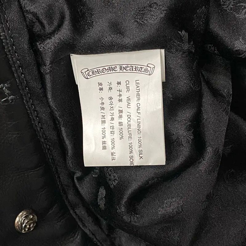 Chrome Hearts Chrome Hearts Black Leather Women's Jacket 0089 Size S / US 4 / IT 40 - 8 Thumbnail