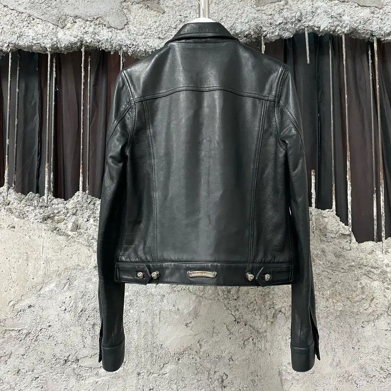 Chrome Hearts Chrome Hearts Black Leather Women's Jacket 0089 Size S / US 4 / IT 40 - 2 Thumbnail