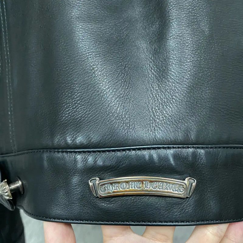 Chrome Hearts Chrome Hearts Black Leather Women's Jacket 0089 Size S / US 4 / IT 40 - 5 Thumbnail