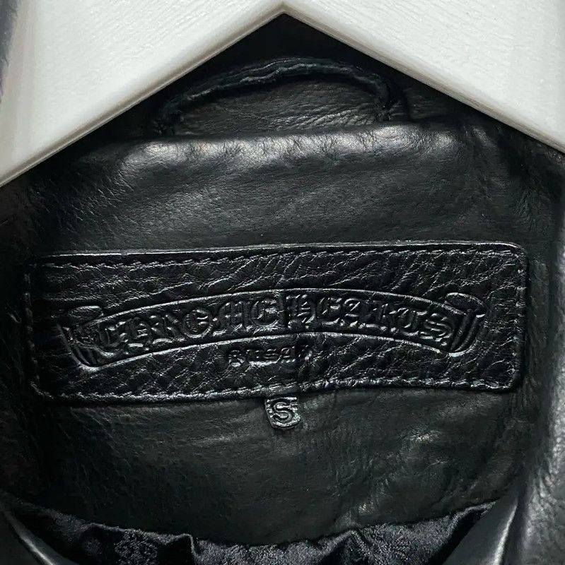Chrome Hearts Chrome Hearts Black Leather Women's Jacket 0089 Size S / US 4 / IT 40 - 7 Thumbnail