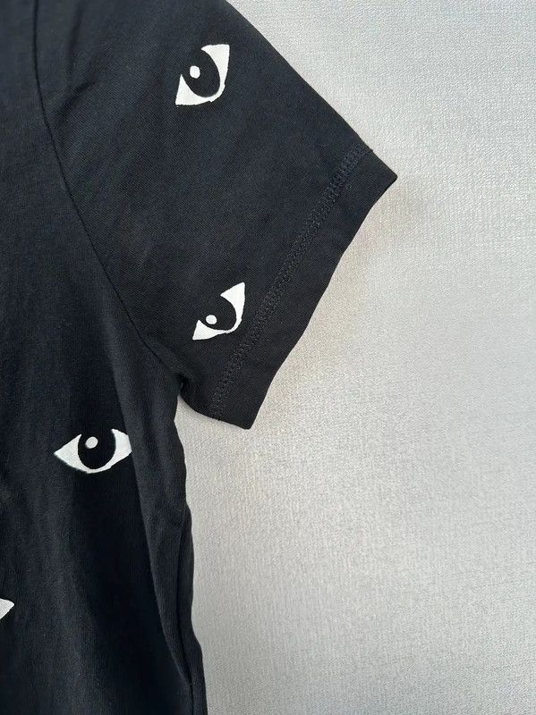 Kenzo KENZO Black Cotton Eye Print Short Sleeve Tee 0089 Size S / US 4 / IT 40 - 7 Thumbnail