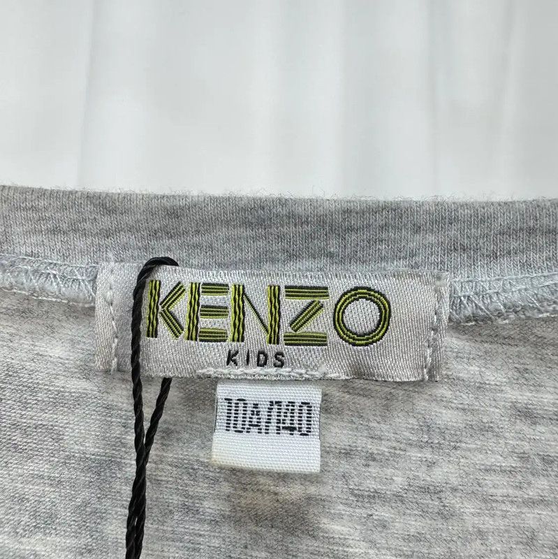 Kenzo KENZO Gray Cotton Graphic Short Sleeve T-Shirt 0089 Size XS / US 0-2 / IT 36-38 - 5 Thumbnail