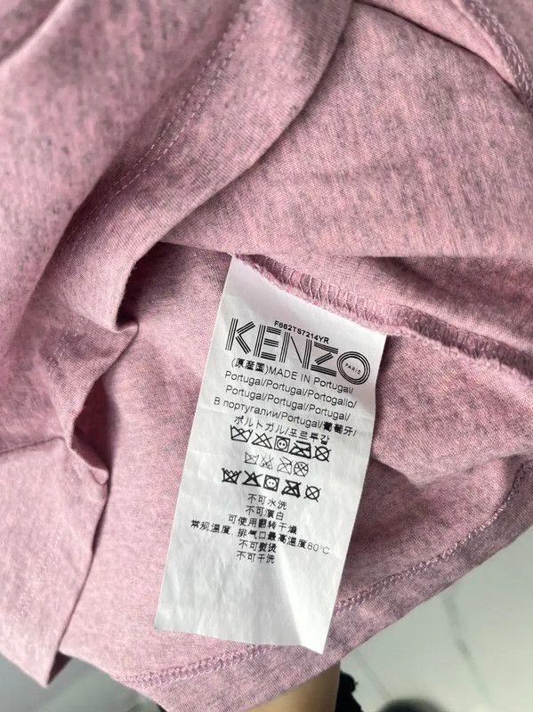 Kenzo KENZO Pink Cotton Animal Print Short Sleeve T-Shirt 0089 Size XS / US 0-2 / IT 36-38 - 5 Thumbnail