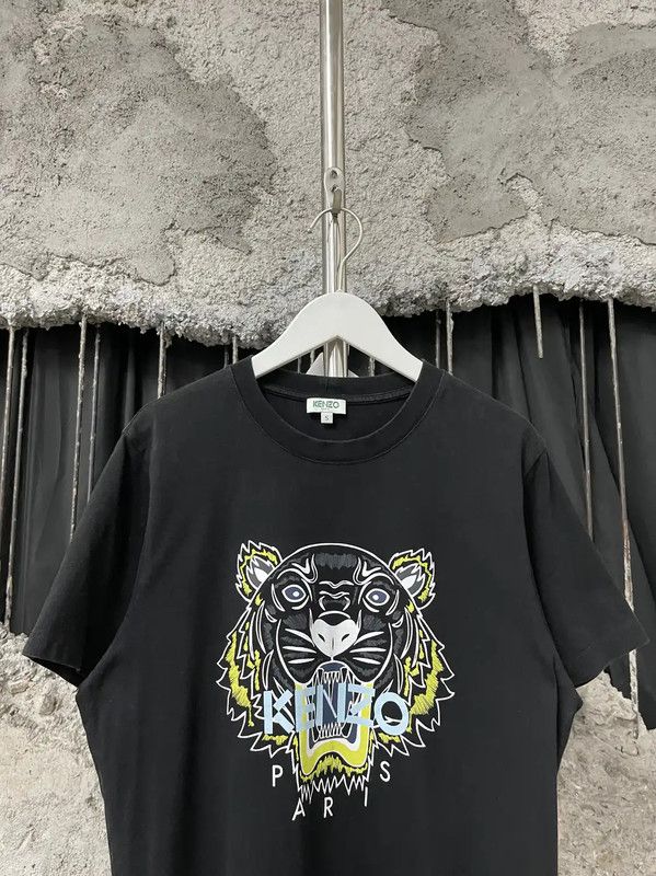 Kenzo KENZO Black Summer Cotton T-Shirt for Women 0089 Size S / US 4 / IT 40 - 3 Thumbnail
