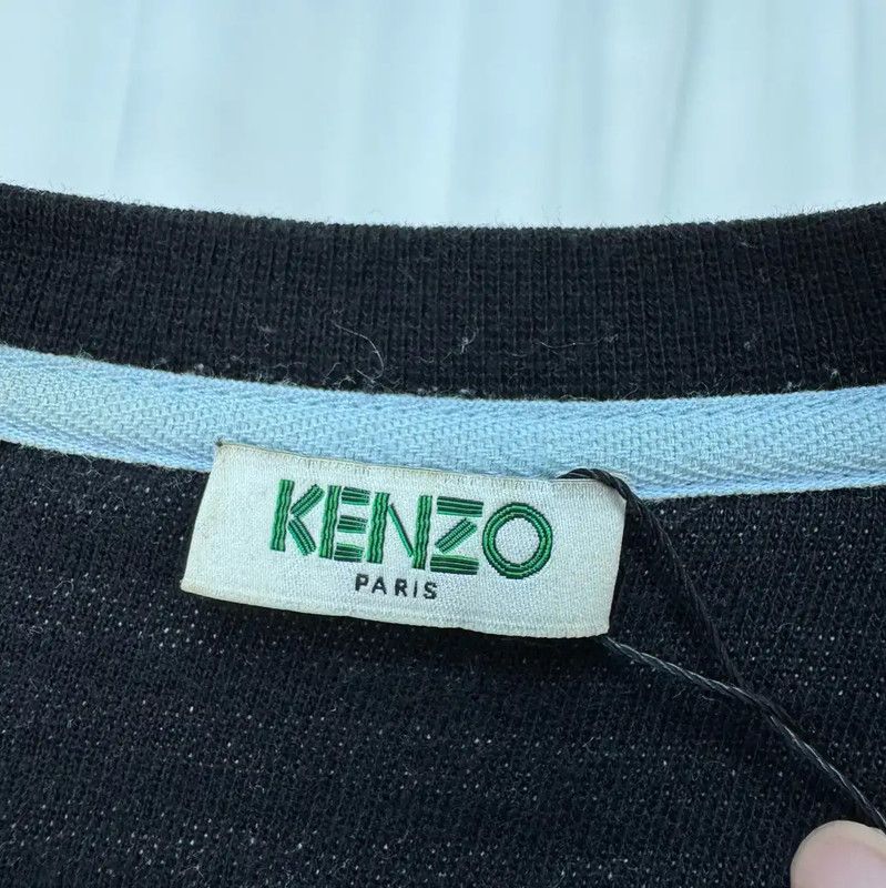 Kenzo KENZO Black Embroidered Tiger Long Sleeve Sweatshirt 0089 Size M / US 6-8 / IT 42-44 - 5 Thumbnail