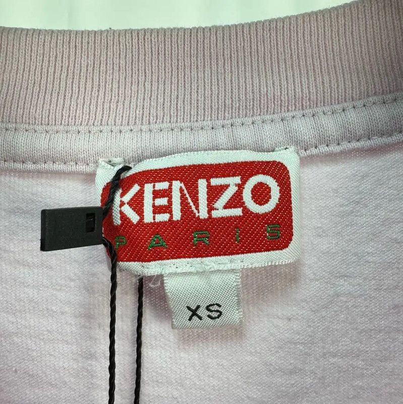 Kenzo KENZO Pink Cotton Logo Short Sleeve T-Shirt 0089 Size XS / US 0-2 / IT 36-38 - 5 Thumbnail
