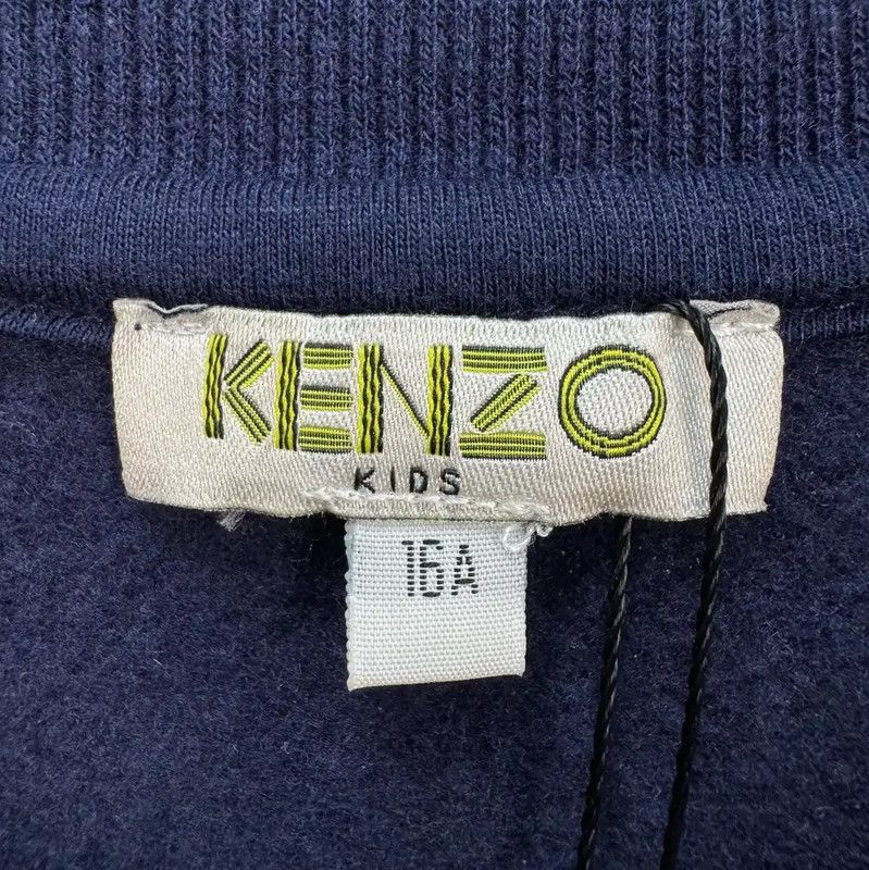 Kenzo KENZO Summer Navy Cotton Logo Dress 0089 Size M / US 6-8 / IT 42-44 - 5 Thumbnail