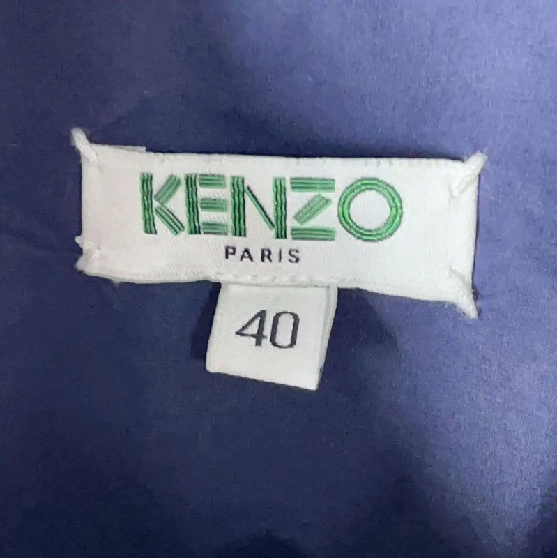 Kenzo KENZO Women's Navy Blue Cotton Shirt 0089 Size M / US 6-8 / IT 42-44 - 4 Thumbnail
