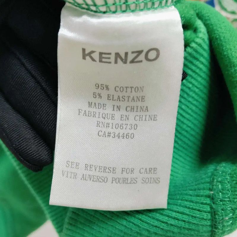 Kenzo KENZO Green Cotton Long Sleeve Sweatshirt 0089 Size S / US 4 / IT 40 - 4 Thumbnail