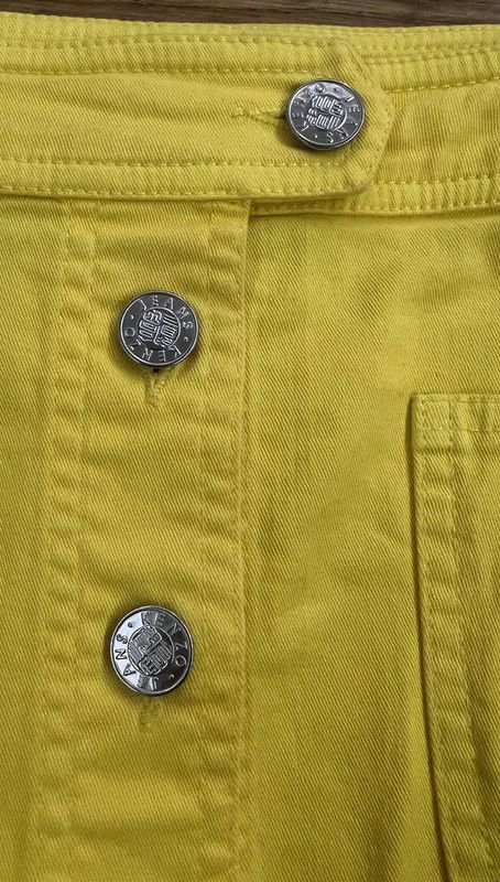 Kenzo KENZO Yellow Cotton Mini Skirt for Women 0089 Size 24" / US 00 / IT 34 - 7 Thumbnail