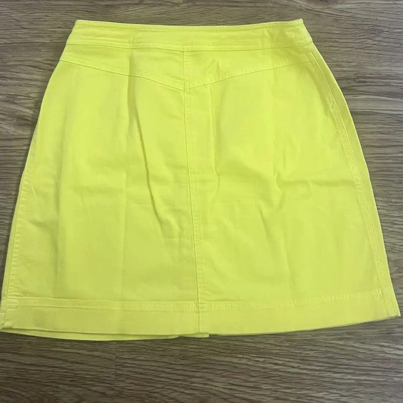 Kenzo KENZO Yellow Cotton Mini Skirt for Women 0089 Size 24" / US 00 / IT 34 - 2 Thumbnail