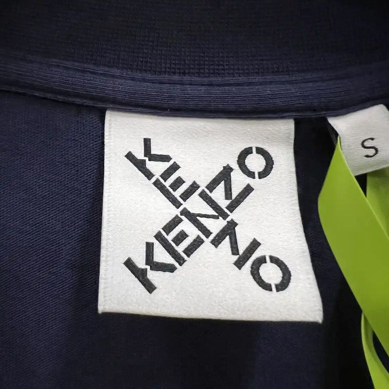 Kenzo KENZO Summer Navy Cotton Short Sleeve T-Shirt 0089 Size S / US 4 / IT 40 - 4 Thumbnail