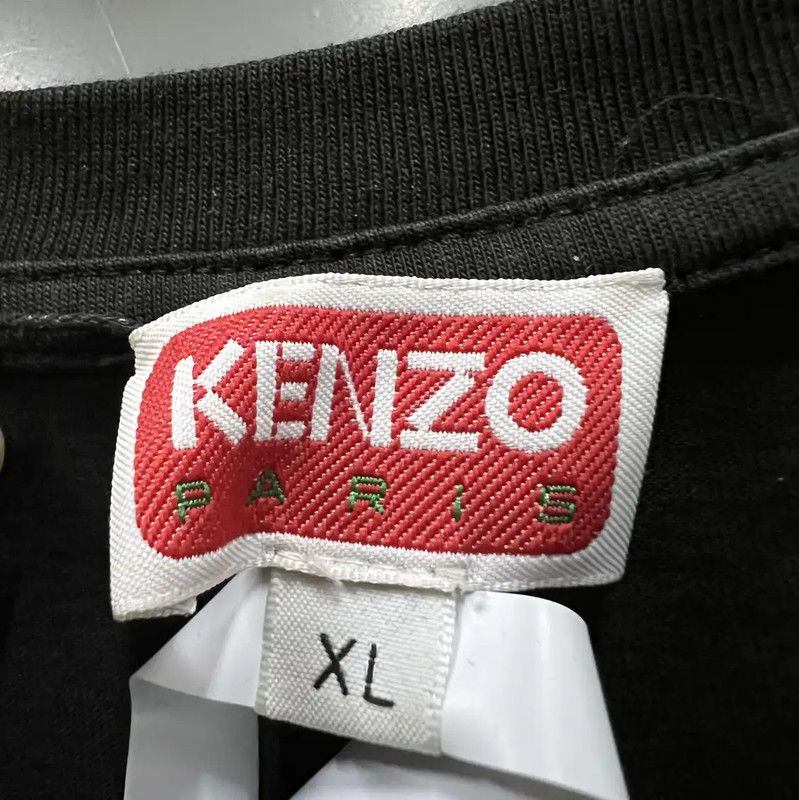 Kenzo KENZO Black Logo Short Sleeve T-Shirt 0089 Size XL / US 12-14 / IT 48-50 - 4 Thumbnail