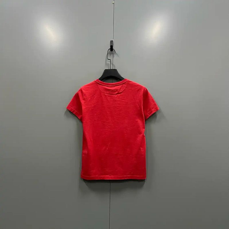 Kenzo KENZO Summer Red Cotton Short Sleeve T-Shirt 0089 Size M / US 6-8 / IT 42-44 - 2 Thumbnail