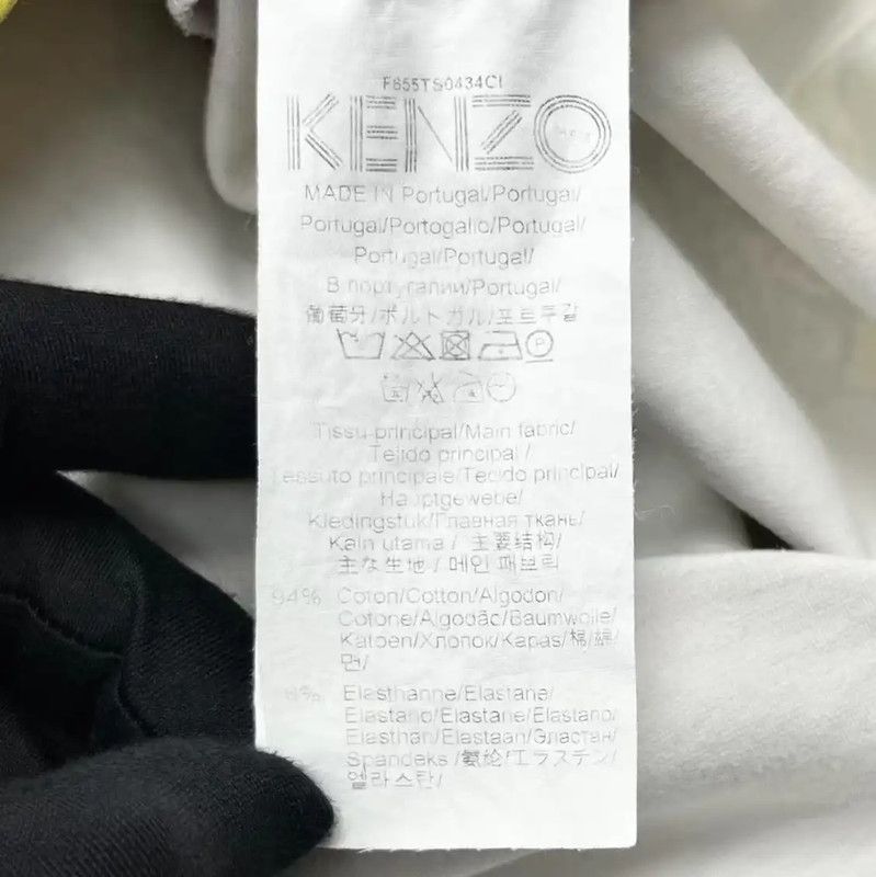 Kenzo KENZO Colorful Cotton Blend T-Shirt for Women 0089 Size S / US 4 / IT 40 - 5 Thumbnail