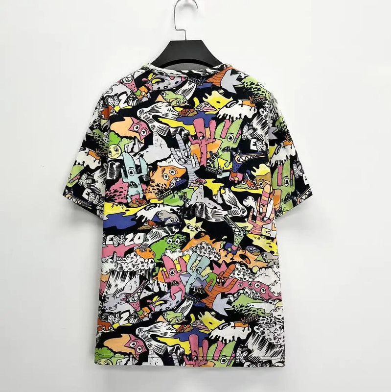 Kenzo KENZO Colorful Cotton Blend T-Shirt for Women 0089 Size S / US 4 / IT 40 - 2 Thumbnail