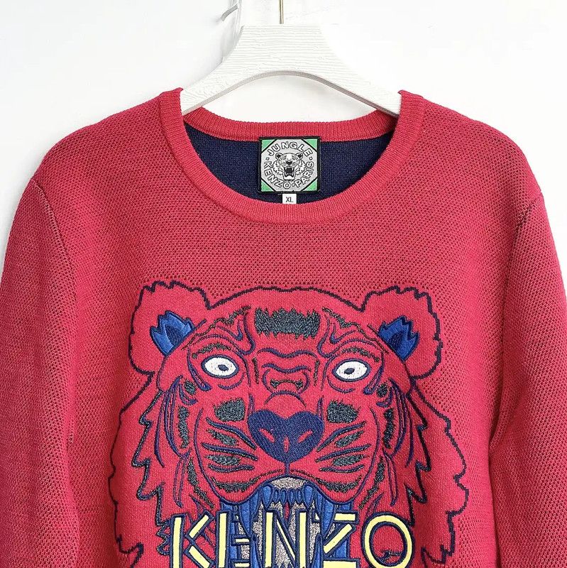 Kenzo KENZO Colorful Graphic Sweater for Women 0089 Size XL / US 12-14 / IT 48-50 - 3 Thumbnail