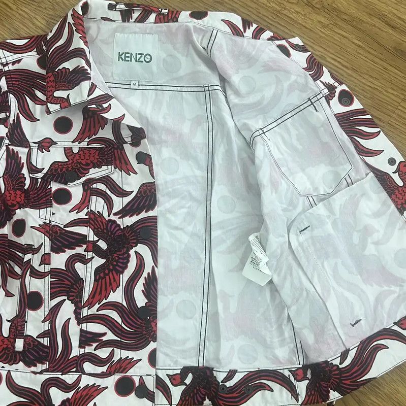 Kenzo KENZO Multicolor Cotton Women's Jacket 0089 Size M / US 6-8 / IT 42-44 - 4 Thumbnail