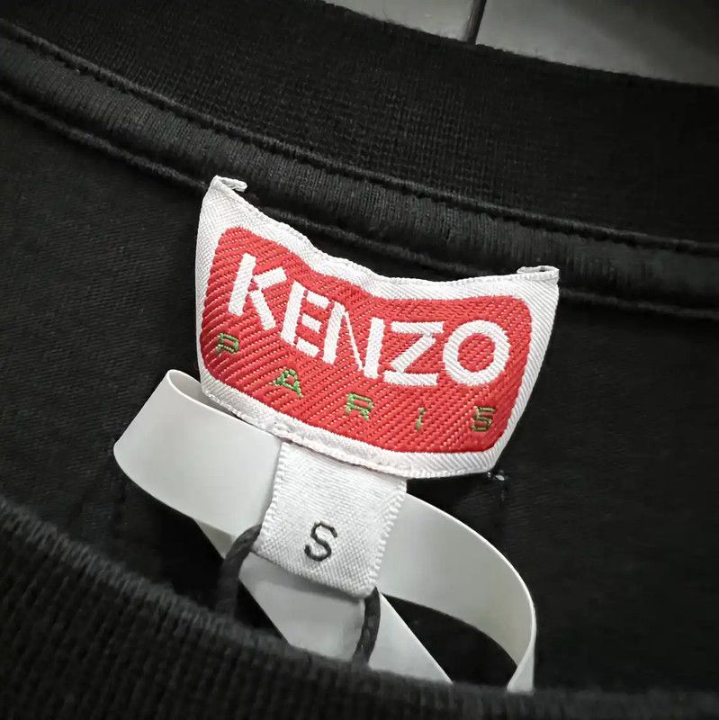 Kenzo KENZO Women's Black Logo Short Sleeve T-Shirt 0089 Size S / US 4 / IT 40 - 2 Thumbnail
