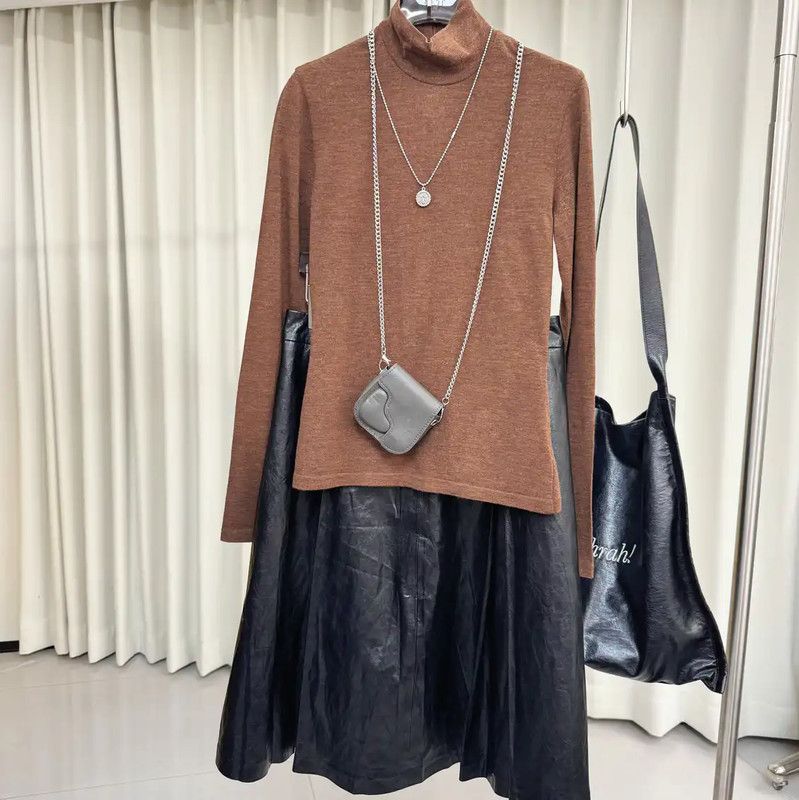 Kenzo KENZO Brown Wool Turtleneck Sweater for Women 0089 Size S / US 4 / IT 40 - 2 Thumbnail