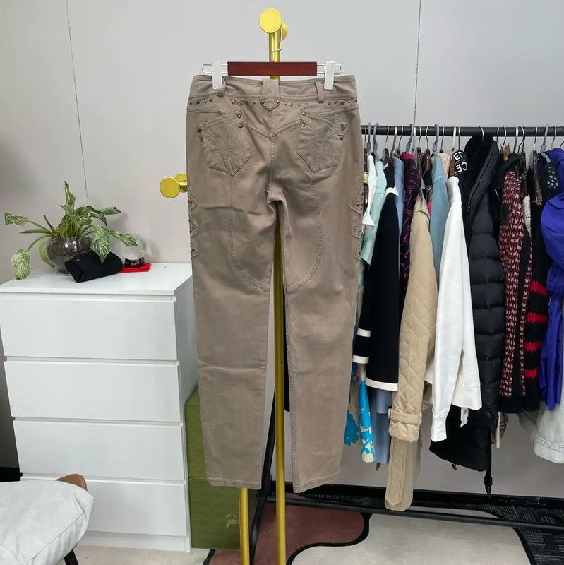 Kenzo KENZO Women's Casual Pants in Green Color 0089 Size 30" / US 8 / IT 44 - 2 Thumbnail