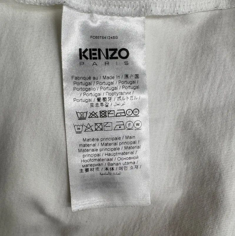 Kenzo Kenzo White Cotton T-Shirt for Women 0089 Size M / US 6-8 / IT 42-44 - 4 Thumbnail