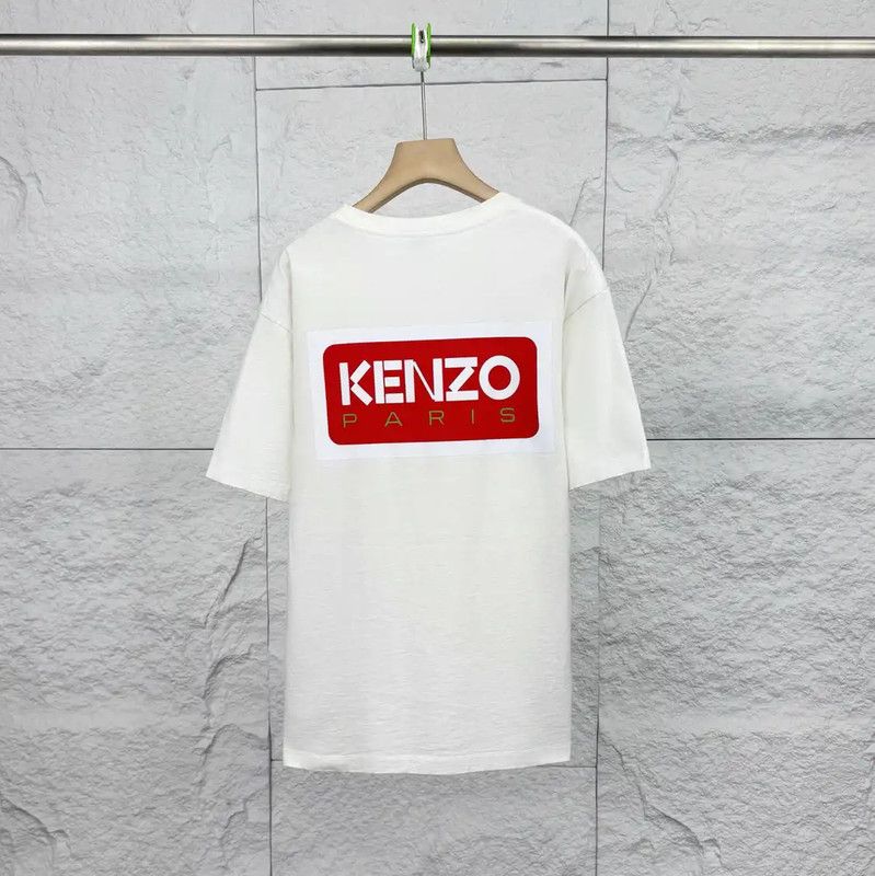 Kenzo Kenzo Women's S White Cotton T-Shirt 0089 Size S / US 4 / IT 40 - 2 Thumbnail