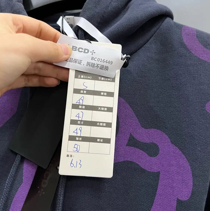 Kenzo KENZO Navy Cotton Women's Cropped Long Sleeve Hoodie 0089 Size S / US 4 / IT 40 - 5 Thumbnail