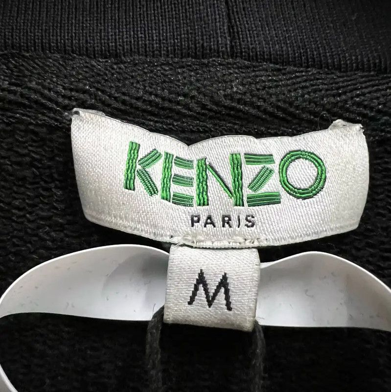 Kenzo Kenzo Black Cotton Logo Long Sleeve Hoodie 0089 Size M / US 6-8 / IT 42-44 - 4 Thumbnail