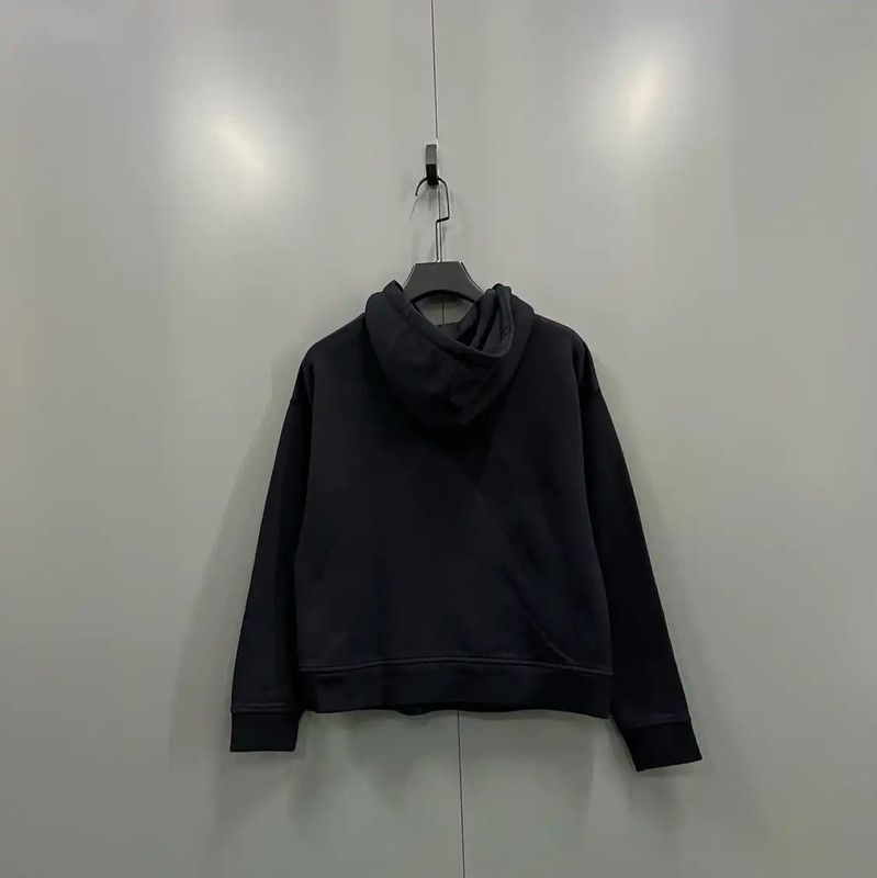 Kenzo Kenzo Black Cotton Logo Long Sleeve Hoodie 0089 Size M / US 6-8 / IT 42-44 - 2 Thumbnail