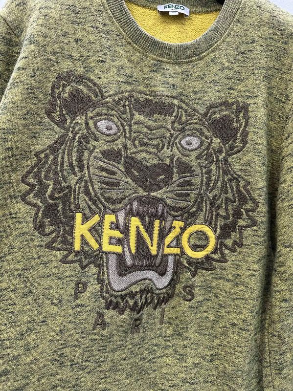 Kenzo KENZO Green Cotton Women's Sweatshirt 0089 Size M / US 6-8 / IT 42-44 - 4 Thumbnail